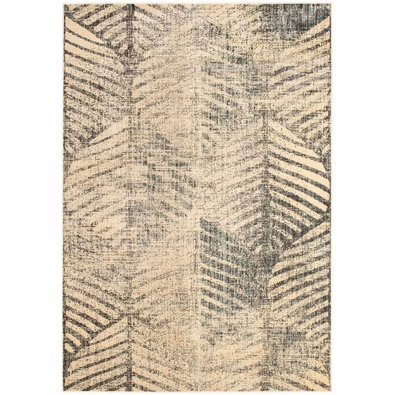 SAFAVIEH Vintage Templar Distressed Floral Area Rug, Light Grey, 4' x 5'7"