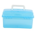 thumbnail image 3 of Caja de herramientas, caja de herramientas de 2 capas, caja de almacenamiento portátil, caja de herramientas de hardware, rendimiento inigualable, 3 of 8