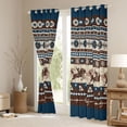 thumbnail image 3 of Homewish Boys Western Cowboy Curtains Pack of 2 (42x84 Each),Tribal Aztec Curtains Blackout,Rustic Farmhouse Bedroom Curtains,Microfiber Bedroom Decor, 3 of 6