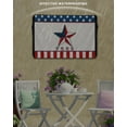 thumbnail image 3 of 4th of July Outdoor TV Cover 30 to 32 Inch Weatherproof, Independence Day USA Flag Star Red Stripes 600D Oxford TV Covers with Waterproof Zipper, Outside Flat TV Screen Protector Size 30"Wx19"Hx4.5"D, 3 of 7