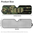 thumbnail image 6 of Uorisanigo Windshield Sunshade Sun Visor for UV Rays & Heat Protection, Compatible with Wrangler, Compass, Gladiator & Renegade, Accessories for Wrangler, - 60x21 inch( Camo American Flag), 6 of 7