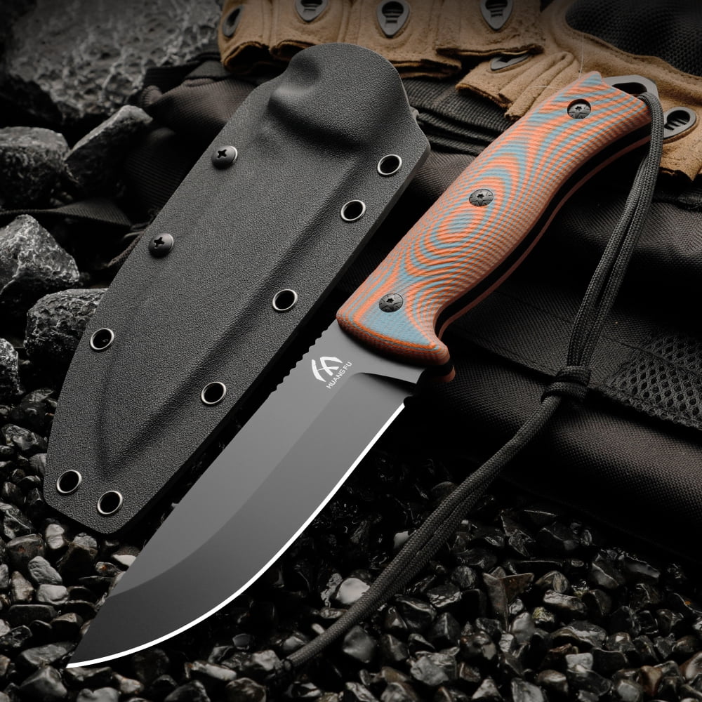 Outdoor knife with sheath portable multi-tool suitable for various environments men s gift daily carry men s knife ideal for outdoor activities camping and hiking excellent companion manual