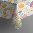 thumbnail image 5 of Fairy Princess Rainbow Pattern Square Tablecloth,Waterproof Square Table Cover,Wipeable Spillproof Washable Table Cover for Home Kitchen Party Decor 52"x52"(132x132cm), 5 of 6