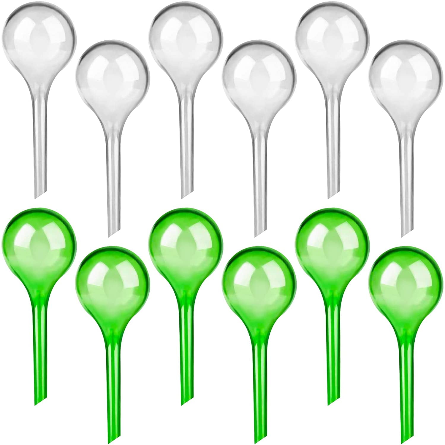 12 Pieces Watering Globe Set, PVC Watering Bulbs Globe, Imitation Glass