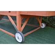 Chicken Coop Backyard Hen House for 4 to 6 Chickens with Nesting Box, 96(L) x 35(W) x 44(H), 96