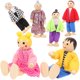 thumbnail image 4 of 1 juego de muñecas de madera, minicasa familiar, figuras de personas, juego de muñecas de escritorio, juguete familiar, 4 of 7