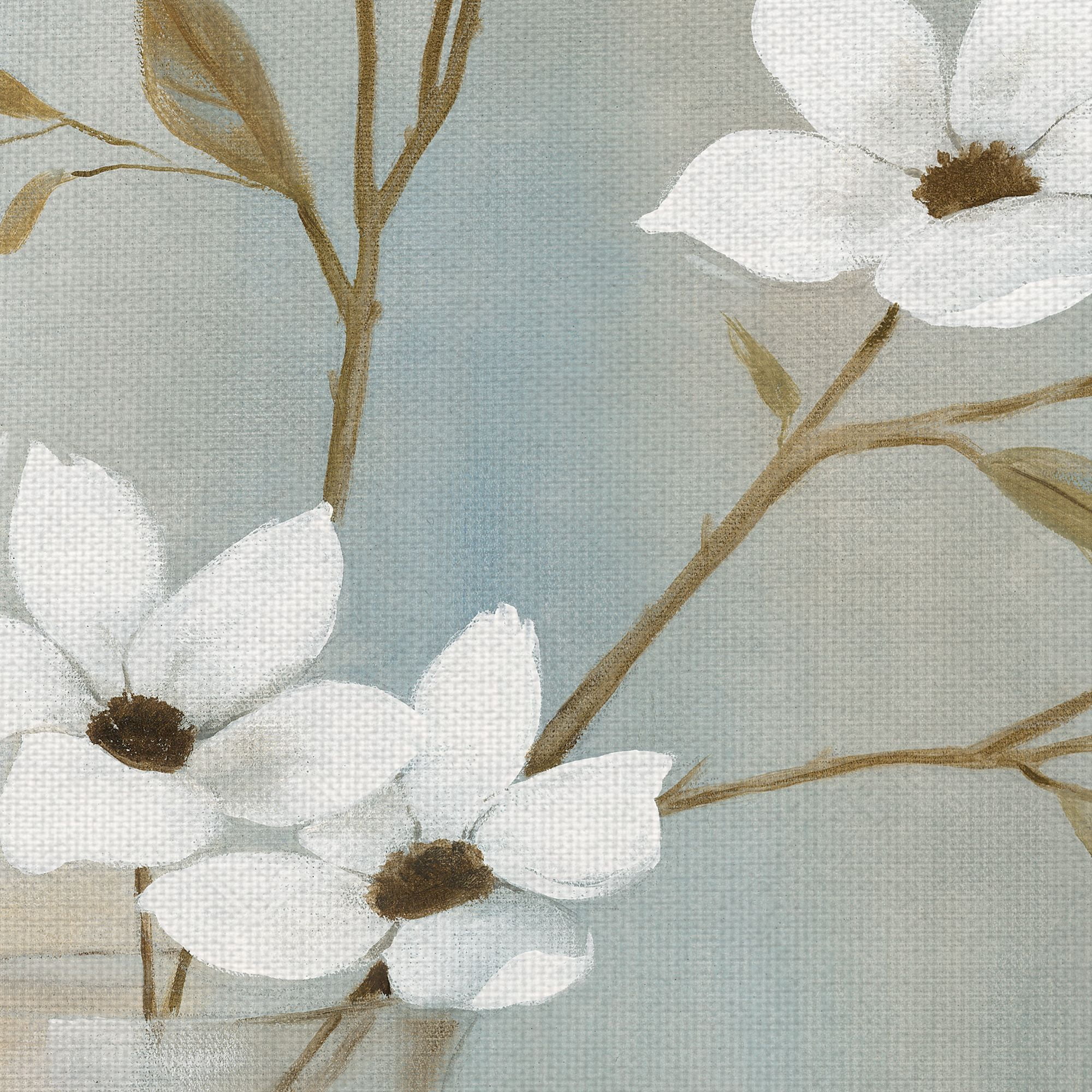 Masterpiece Art Gallery White Flower Pastel Garden II by Carol Robinson Canvas Art Print 30" x 30"