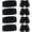 Black, variant on Lsupdaol 12 Pcs Neon Sweatbands Wrist Headbands for Men Women 80s 90s Sports Cotton Headbands Terry Cloth Athletic Sweat Bands for Tennis Football Gym Workingout Accessories