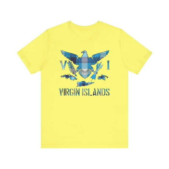 Virgin Islands Blue Madras T-Shirt – USVI Flag Shirt for Men & Women, VI Cultural Heritage Souvenir Tee