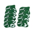 thumbnail image 4 of koolsoo 9 Piece Golf Iron Cover Set Gift Wear-Resistant Wrap Socks Golf Club Head Covers Green, 4 of 9