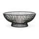 thumbnail image 1 of Metal Fruit Bowl - 25X10CM - Black - Suitable for Living Room, Kitchen - Simple and Beautiful, 1 of 5