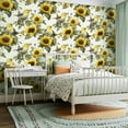 thumbnail image 2 of Peel and Stick Wallpaper Contact Paper Sunflower Birdie Self Adhesive Removable Waterproof Matte Contact Self Adhesive and Removable 23.6in x 118in, 2 of 8