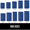 thumbnail image 6 of Bath Rug 36x24, Thick Soft Absorbent Chenille, Rubber Backing Quick Dry Microfiber Mats, Machine Washable Rugs for Shower Floor, Bathroom Runner Bathmat Accessories Decor, Royal Blue, 6 of 6