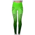 thumbnail image 4 of BLVB St. Patrick's Day Workout Leggings for Women Printed High Waisted Casual Slim Yoga Pants Athletic Tights, 4 of 5