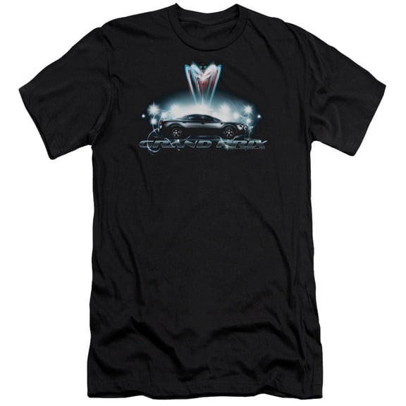 Pontiac Silver Grand Prix Adult 30/1 T-Shirt Black