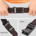 thumbnail image 4 of FALAN MULE Mens Ratchet Belt,Leather Adjustable Slide Belt For Gift Mens Dress Casual 1 3/8",Size Adjustable,Elegant Gift Box, 4 of 8