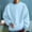 Light Blue, variant on KANG Hoodless Sweatshirt Fleece Pullover Long Sleeve Crewneck Casual Athletic Top For Streetwear Gym Workout Comfortable
