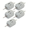 Unique Bargains 5pcs DC3V 12000RPM Cylinder Micro Brushed Motor Double Shaft for RC Model Toy
