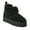 Black, variant on Fireside by Dearfoams Women's Bayswater Genuine Shearling Quilted Platform Bootie