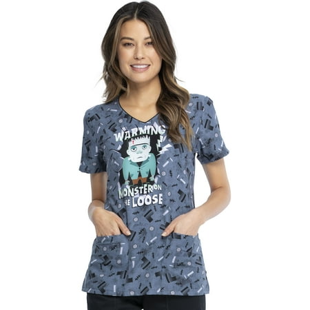 

Tooniforms V-Neck Female Medical Scrub Top TF614