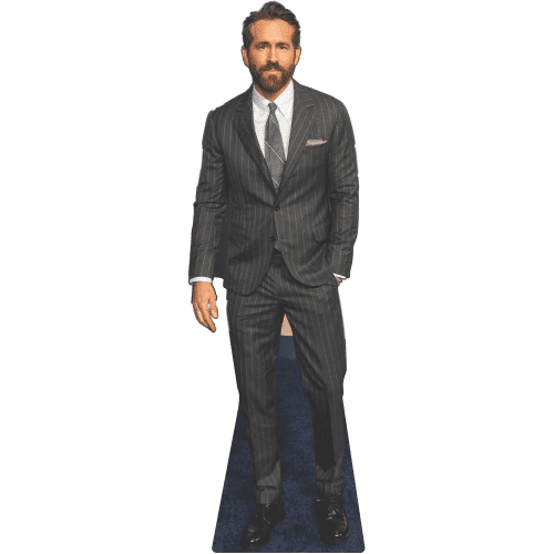 SC2623 Ryan Reynolds (Pinstripe) Suit Cardboard Cutout Standee Standup