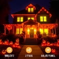 thumbnail image 4 of JMEXSUSS Paquete de 2 luces solares de Halloween de color naranja, 33 pies, 100 luces LED solares para exteriores, luces solares impermeables para árbol, patio, jardín, decoraciones de Acción de Graci, 4 of 4