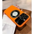 thumbnail image 2 of for iPhone 14/13 /12/ Pro Max Case Logo View Compatible with Magsafe, Window Glass Lens Camera Protector,Magnetic Luxury for iPhone 13 12 14 Pro Max Women Men Cover (Orange,for iPhone 13), 2 of 10