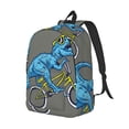 thumbnail image 2 of Balery Fun Riding Dinosaur Vintage Canvas Backpack for Men and Women - Large Capacity, Durable Travel Laptop Bag for School, Work, Hiking, and Outdoor Activities, 2 of 7