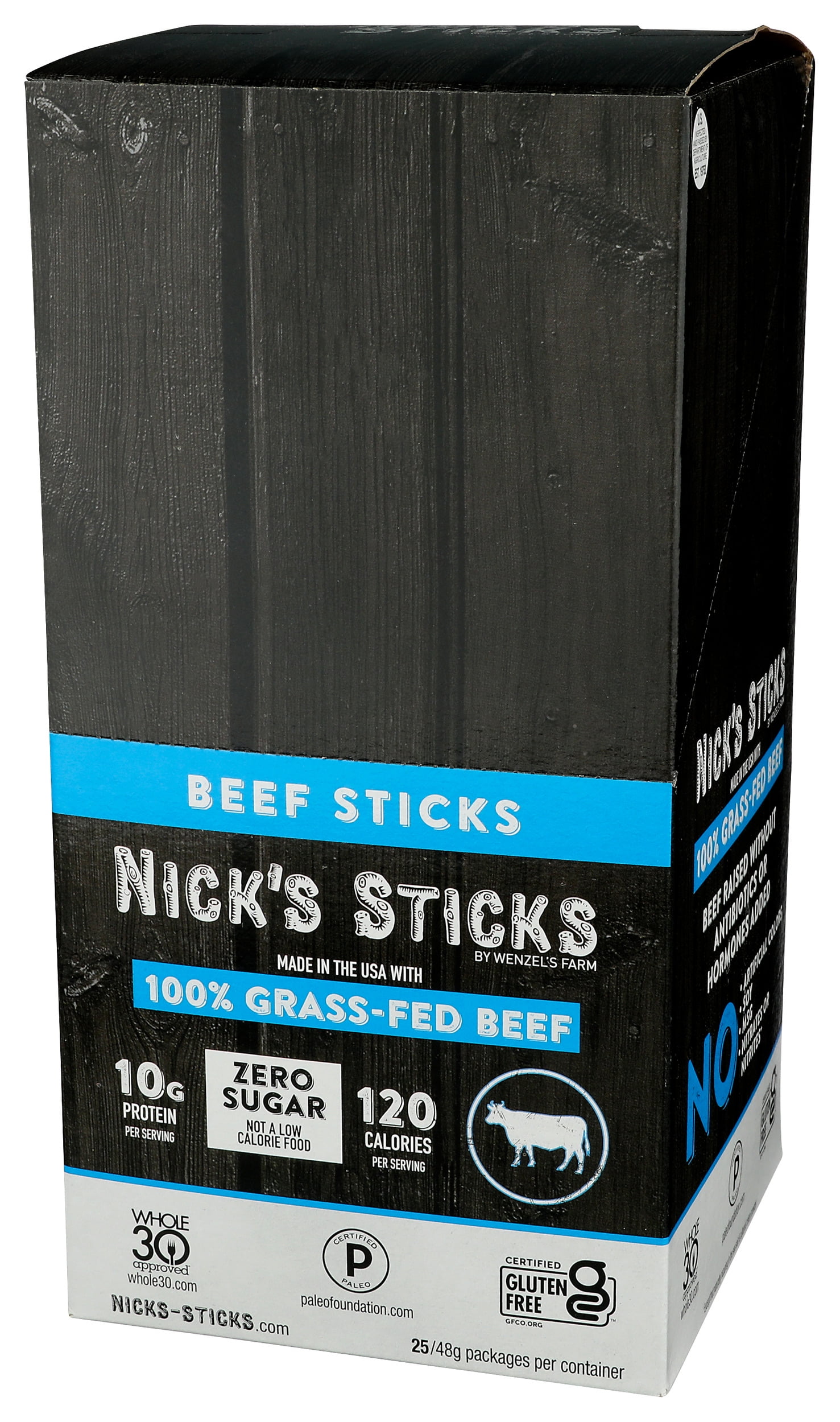Pack of 25, Nicks Sticks Beef, 1.7 oz