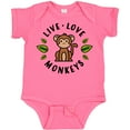 thumbnail image 3 of Inktastic Live Love Monkeys Boys or Girls Baby Bodysuit, 3 of 5