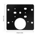 thumbnail image 2 of OULII 2Pcs Black Stainless Steel Hinge Repair Brackets for Damaged Hinges 3.3X3.1X0.2In, 2 of 8