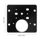 thumbnail image 4 of 2 placas de reparación de bisagras de puerta de gabinete de acero inoxidable, placas fijas de instalación de engrosamiento, 4 of 5