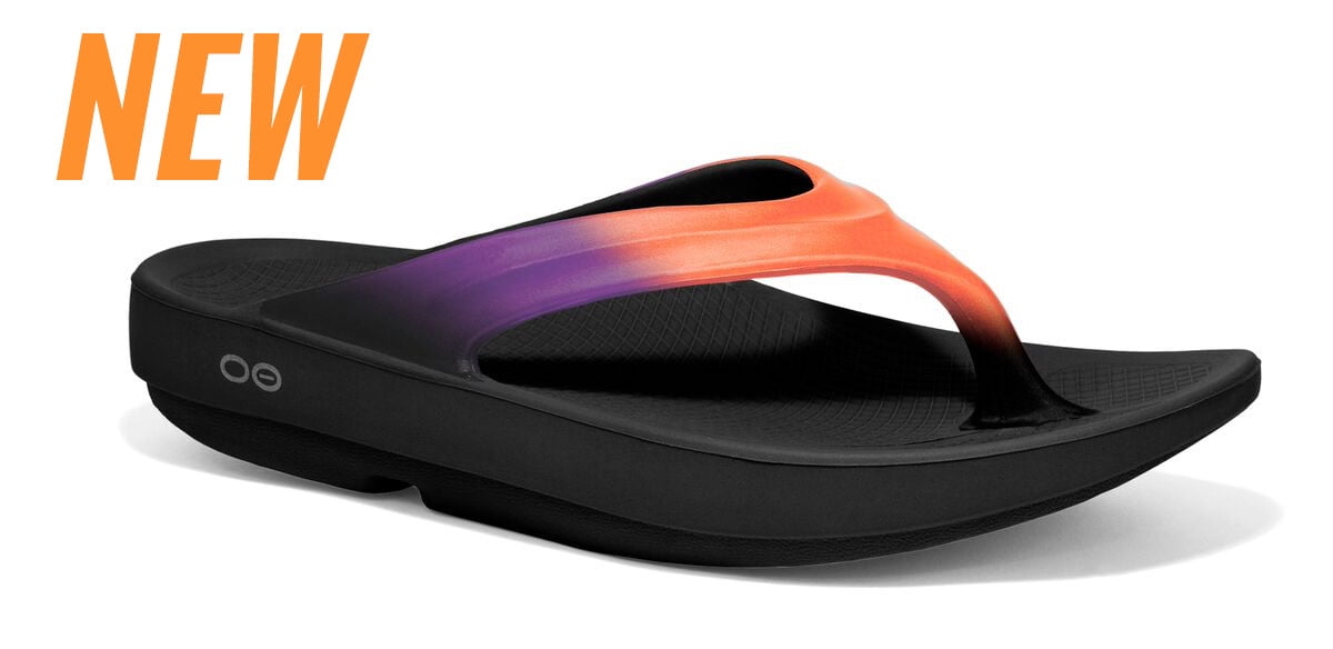 OOFOS Womens OOlala Slide Sandals Sunset