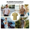 thumbnail image 5 of Goofa Ethnic African Print Mens Polo Shirts Quick Dry Short Sleeve Golf T Shirt Performance Moisture Wicking Casual Workout-Small, 5 of 6