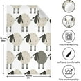 thumbnail image 3 of GZHJMY 1 Pack Cartoon Sheep Kitchen Towels Soft Highly Absorbent Dish Towels Reusable Tea Towels Set 28 x 18 Inch, 3 of 7
