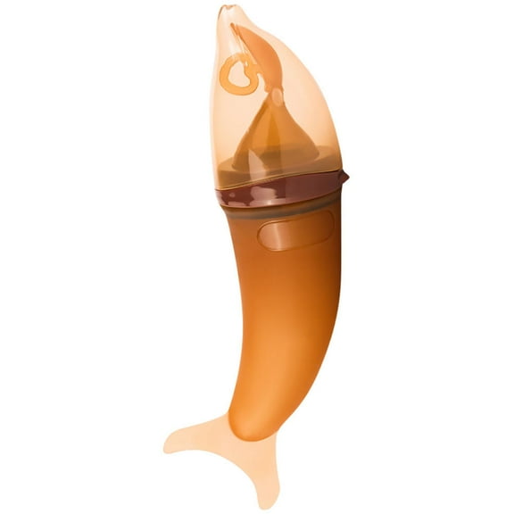 LOLIPPYY 120ml Silicone Squeeze Bottle for Baby Feeding, 1 Piece Chocolate Dispensing Container