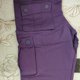 thumbnail image 5 of Pantalones Cargo morados para mujer, pantalones Hiphop de algodón con bolsillo de talla grande XXXXXXL, pantalones informales holgados, pantalones para correr de pierna ancha, 5 of 5