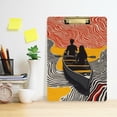 thumbnail image 2 of FORMRS Acrylic Clipboard with Low Profile Clip Standard A4 Letter Size, 12.5" x 9", Striped Boat, 2 of 8