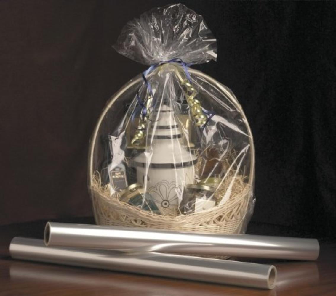 100 feet CLEAR Cellophane Rolls Gift Basket Wrap Supplies 40&quot; wide - 1/ct By Balloon Emporium