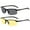 Black & Yellow, variant on Huepoe 1/2PCS Polarized Sunglasses UV400 Protection Retro Rimless PC Lens Lightweight Unisex for Day/Night Outdoor