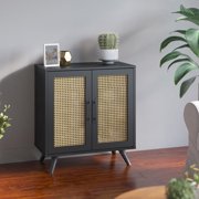 Twin Star Home Accent Cabinet in Black