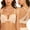 Beige, variant on Front Closure Plunge Bras for Women Lace Racerback Push Up Thick Padded Underwire Add 2 Cups Bra, Beige 32B