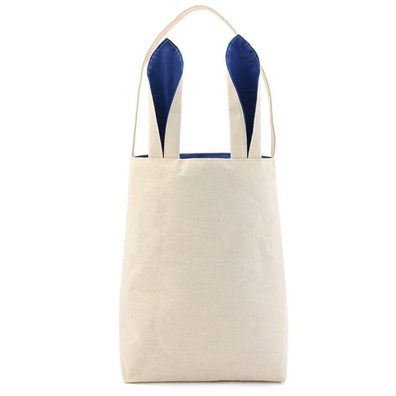 Easter Bunny Bag - Easter Basket Tote Handbag for Egg Hunts with Dual Layer Bunny Ears Design, Excellent for Carrying Eggs, Candies, Gifts at Easter Party