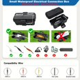 thumbnail image 3 of QJUHUNG Small Weatherproof Electrical Connection Box (6 X 3.5 X 2.8inch)  Outdoor Electrical Box  Waterproof Extension Cord Covers For Plug  Extension Cables  Holiday Lights, 3 of 7