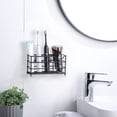 thumbnail image 3 of Soporte para cepillos de dientes Sailing negro de acero inoxidable montado en la pared, 3 of 5