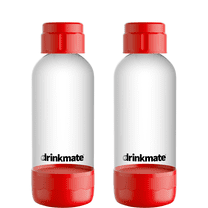 Drinkmate 0.5 Liter Carbonation Bottles (Twin-Pack) (Royal Red)