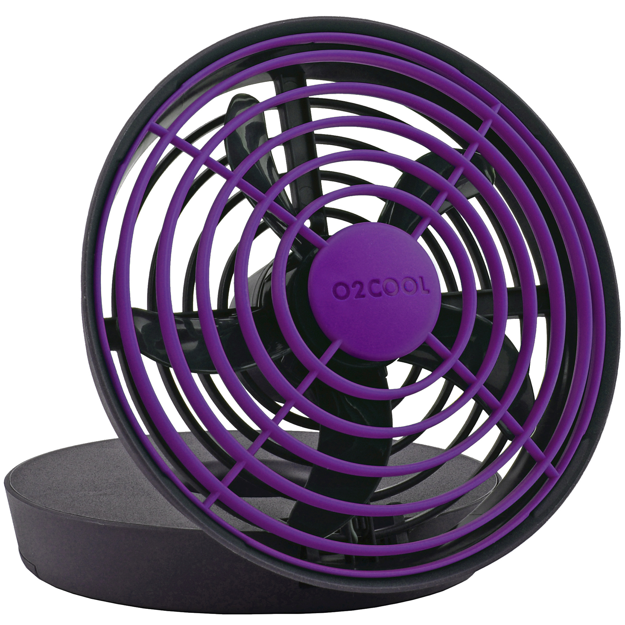 O2COOL 5Inch Portable USB Fan, Purple