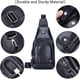 thumbnail image 4 of BULLCAPTAIN Bolso Bandolera de Cuero Casual para Hombre, Negro, 4 of 10