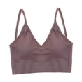 thumbnail image 2 of Bralette de nailon para mujer y niña, tirantes finos, acolchado, cómodo, , camiseta sin mangas Pasta de frijol Yuyangstore Chaleco tipo bralette de algodón para mujer, 2 of 8
