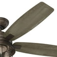 thumbnail image 6 of Hunter 52 inch Outdoor or Indoor Ceiling Fan with LED Lights and Remote Control - Standard Mount Ceiling Fan, 5 Blades, For Patio, Porch, Garage, or Living Room - Coral Bay 51469, Weathered Copper, 6 of 17